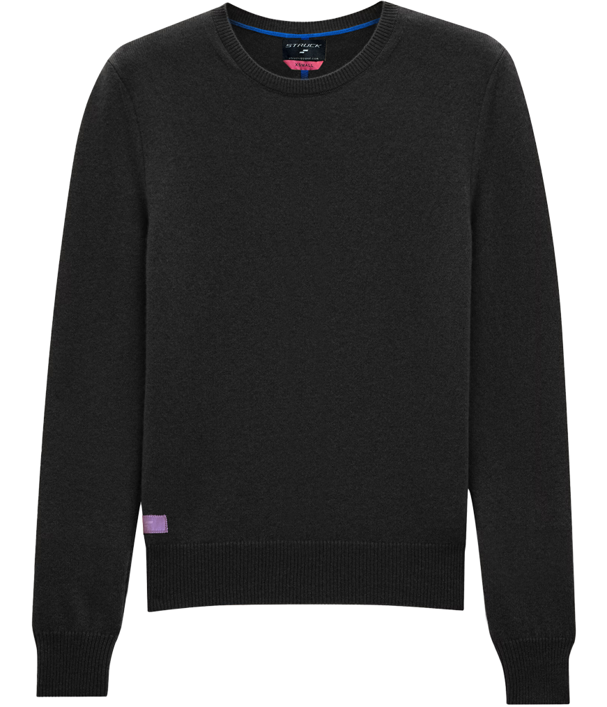 Cashmere Blend Crewneck: Noir